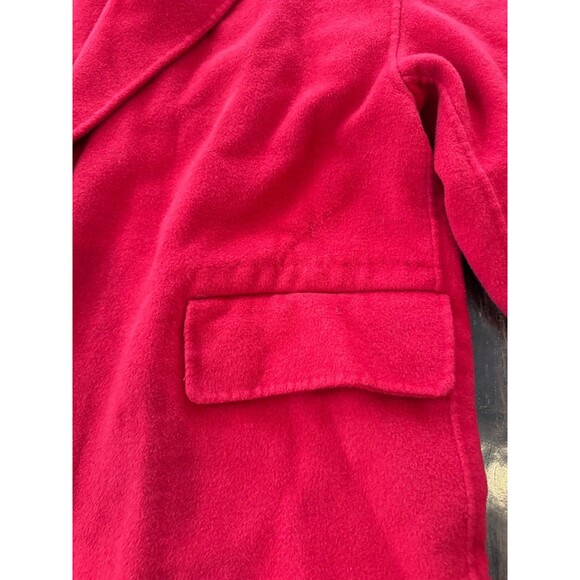 Banana Republic Oversized Double-Faced Wool Red Cape Trench Coat XL NWOT - Picture 8 of 10